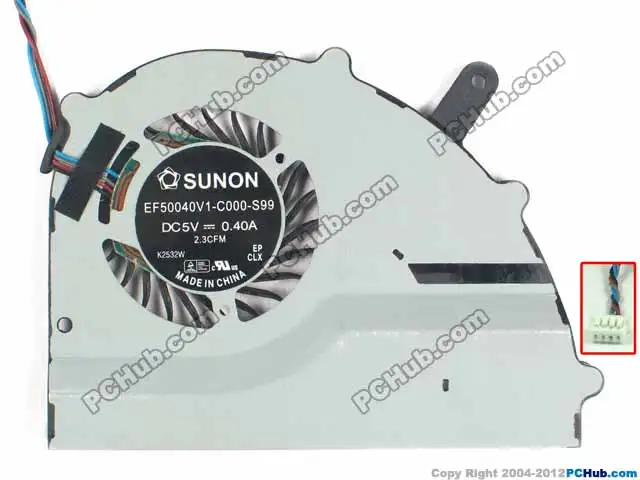 SUNON EF50040V1 C000 S99 охлаждающий вентилятор для ноутбука DC 5V 0.40A 4 провода|fan dc|cooling fanfan dc 5v
