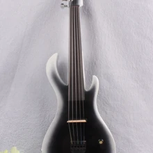 4/4 электрическая скрипка из твердой древесины 20-29# белый и черный цвет Гитара шеи 5 струн