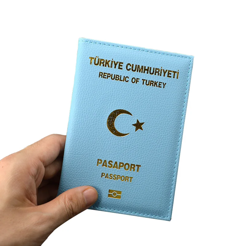 New Cute Soft Leather Turkey Passport Cover Brand Designer Women