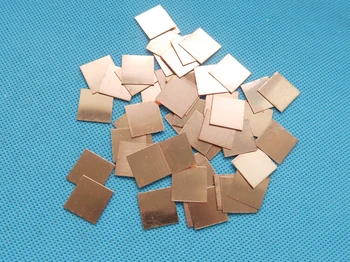 

20PCS 15*15*0.3mm 15x15x0.3mm Copper Heatsink thermal Pad for Laptop GPU CPU Radiating Copper Heat Sink Cooling Accessories