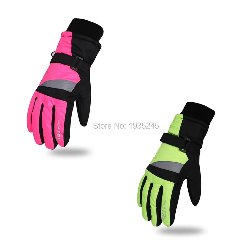 Children snow gloves waterproof kids winter gloves professional kids