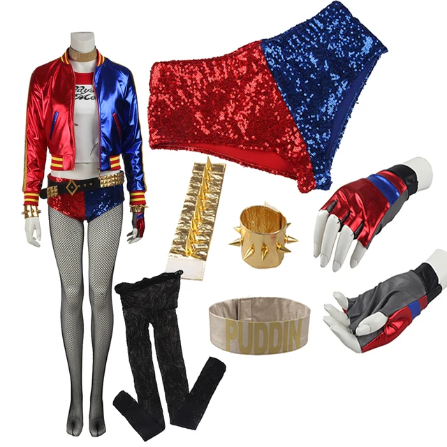 Original Edition Suicide Squad Harley Quinn Joker Cosplay Costume