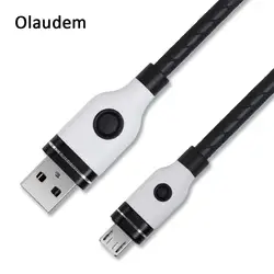 Olaudem TPE Micro USB кабель Быстрая зарядка 2A Кабель Micro-USB 1 м Шнур для зарядки телефона для Android кабели для мобильных телефонов CB111
