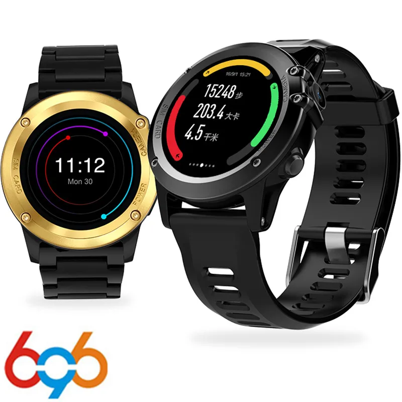 

696 H1 MTK6572 Smart Watch IP68 Waterproof Heart Rate Tracker Pedometer Call/Sleep reminder 4GB 512MB 3G GPS Wifi For Android