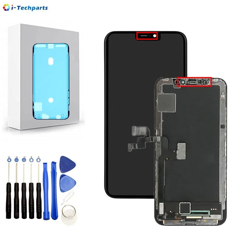 

DHL Shipping Full LCD Screen for iPhone X LCD Display and Touch Digitizer Lens Screen Assembly Replacement Part,OEM Black