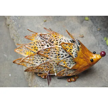 

Country Vintage Iron Hedgehog Decoration Garden Garden Terrace Fun Decoration Living Room Study Office Decor M1861