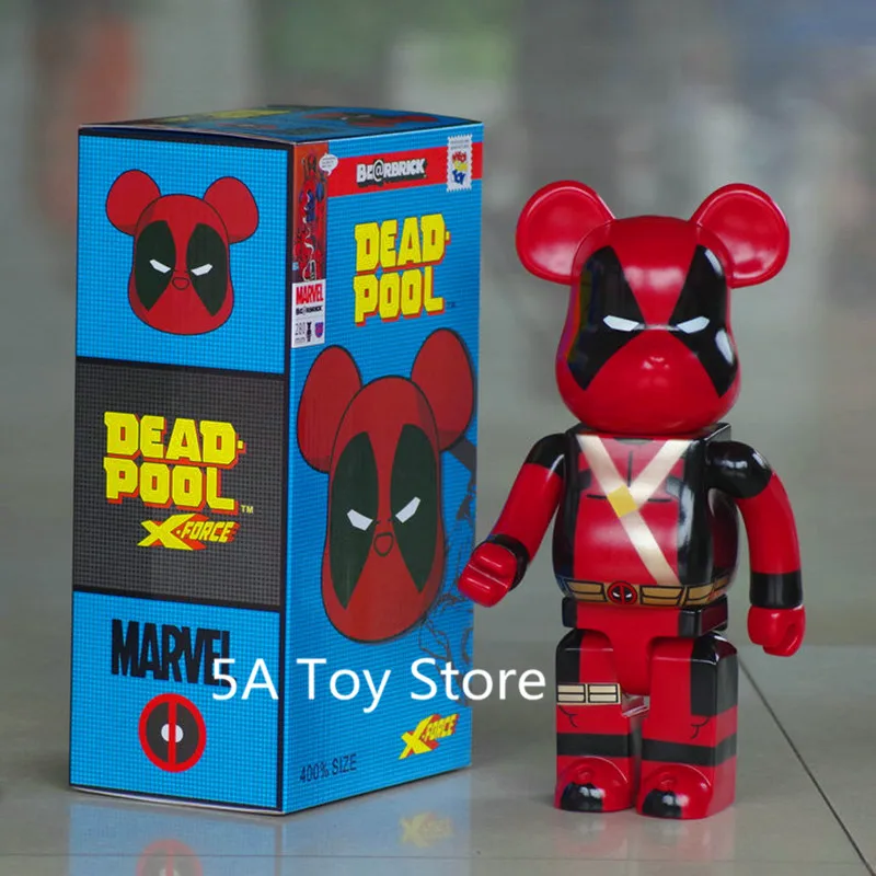 

11"28CM Bearbrick 400% Cosplay Marvel Avengers Infinity War Deadpool PVC Action Figure Collectible Model Toy Doll