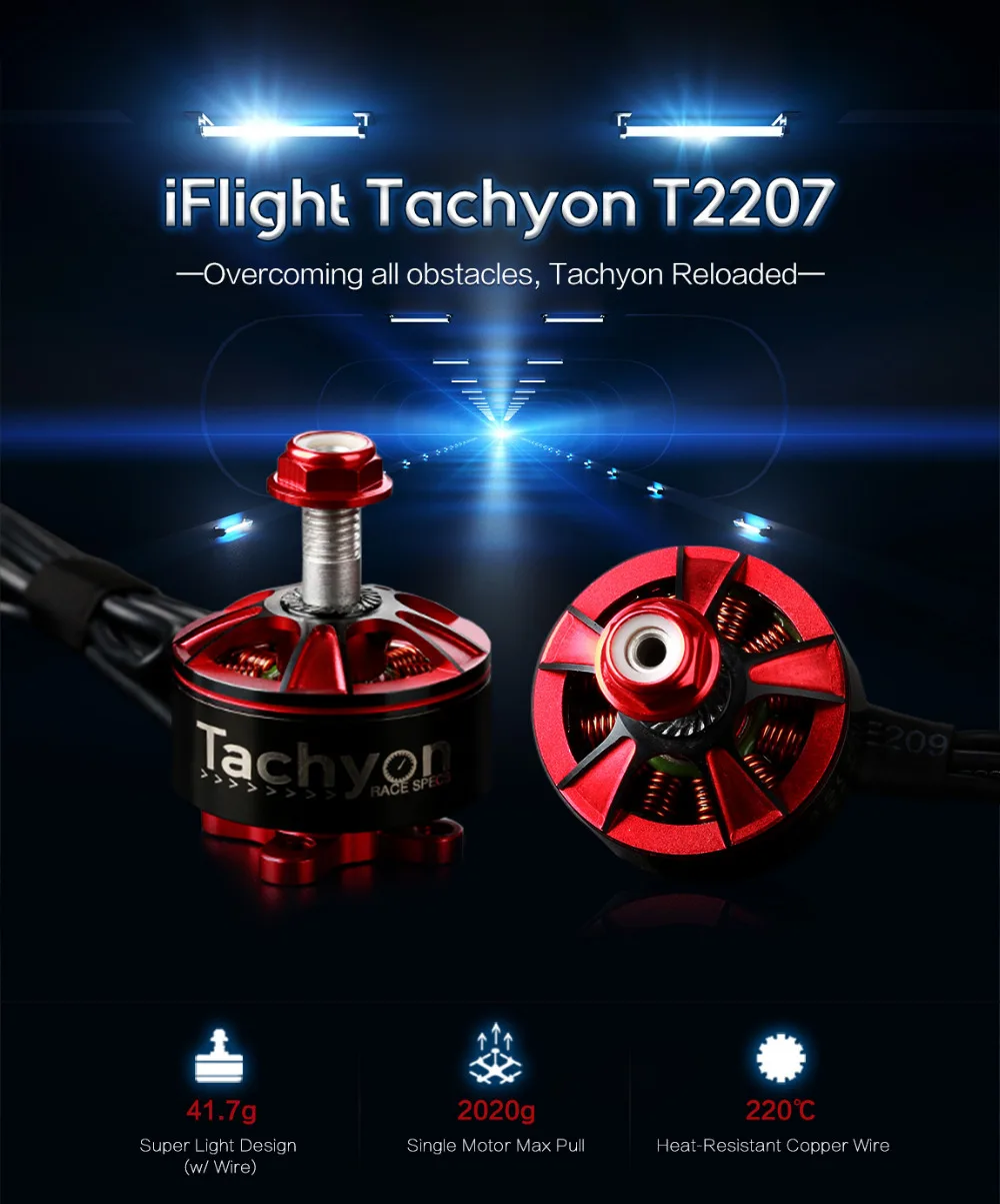Tachyon T2207 1750KV 2-6S FPV Racing Motor (1)