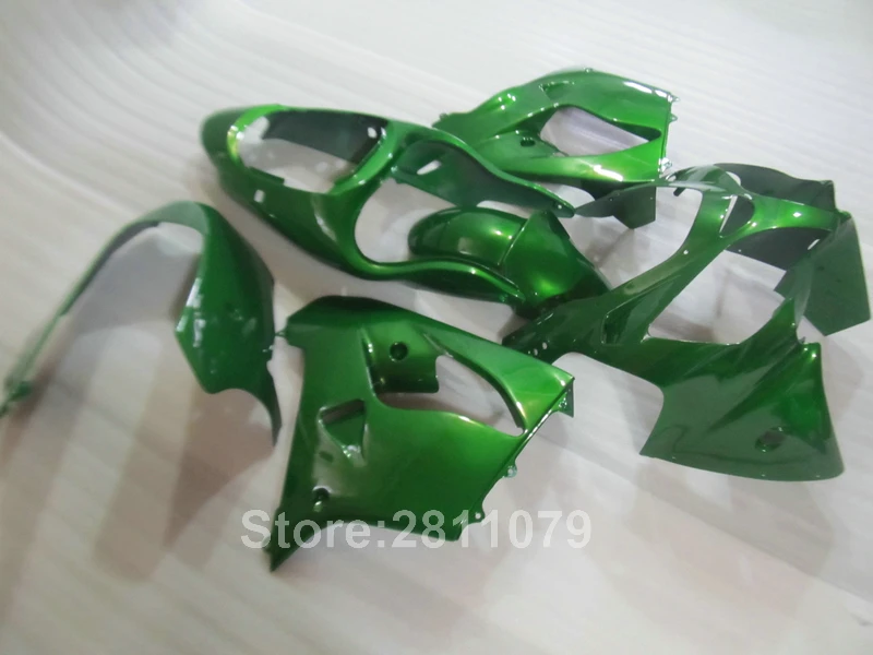 Лидер продаж плесень обтекатель комплект для Kawasaki ninja ZX9R 2000 2001 зеленый Обтекатели ZX9R 00 01 MK35