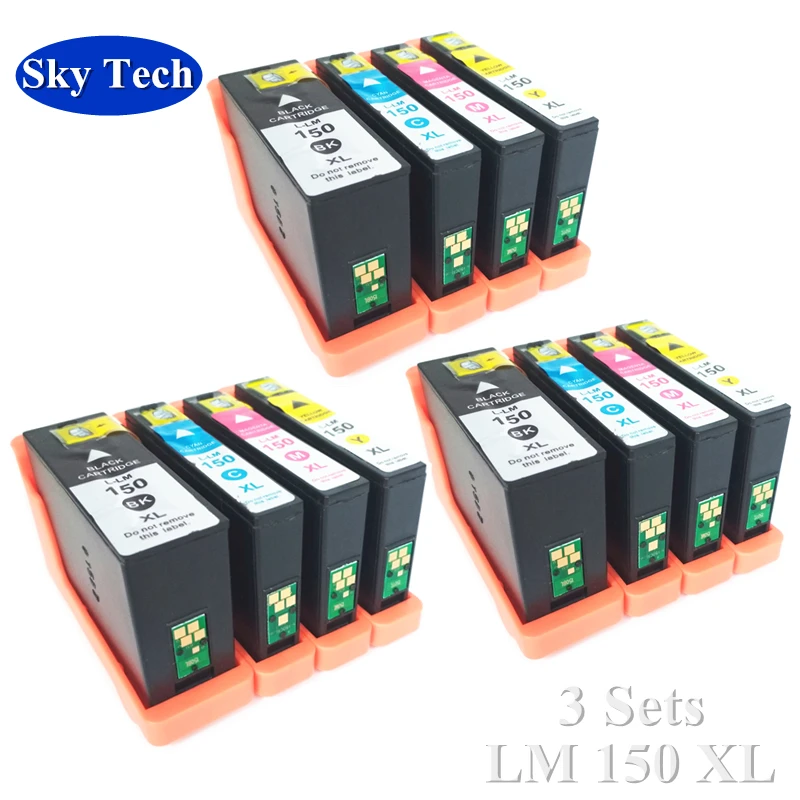 12X Совместимый картридж для Lexmark LM150XL LM-150 XL, для Lexmark Pro S315/S415/S515/Pro715/Pro915