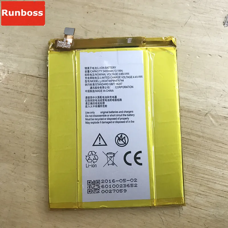 

Runboss Original Quality Li3934T44P8h876744 Battery for ZTE Grand Max 2 Z988 Z981 Batteria