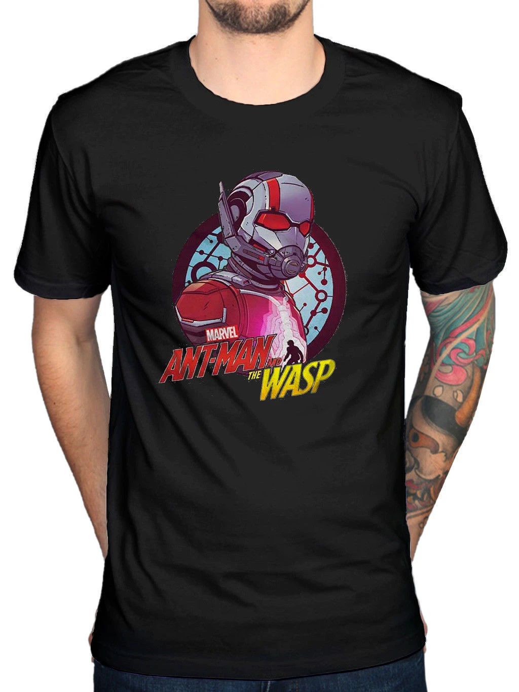 Marvel Comics hombre hormiga la avispa círculo camiseta Capitán América Thanos|Camisetas| - AliExpress
