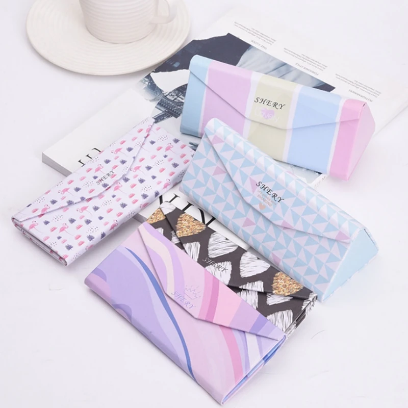 

Hot Sale Portable Glasses Box Spectacle Triangle Sunglasses Case Fresh Protector Eyewear Case