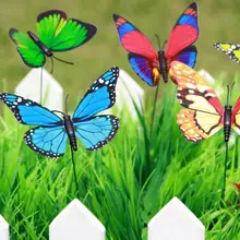 20 шт. милые популярные красочные 3D бабочки садовый орнамент цветочный горшок украшение для дома сад бабочки садовые украшения