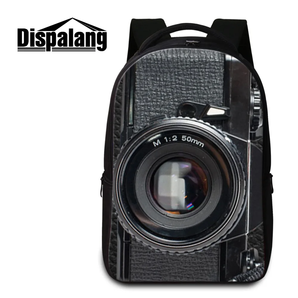 

Men Computer Backpacks for School Students Teenagers Daypack Boys Laptop Rucksack Design Camera Image on Mochila Oxford Fabric