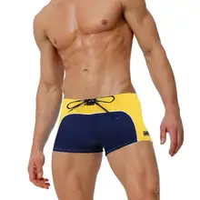 Мужская одежда для плавания, сёрфинга, купальные костюмы, дышащие эластичные плавки-боксеры, пляжные шорты, плавки