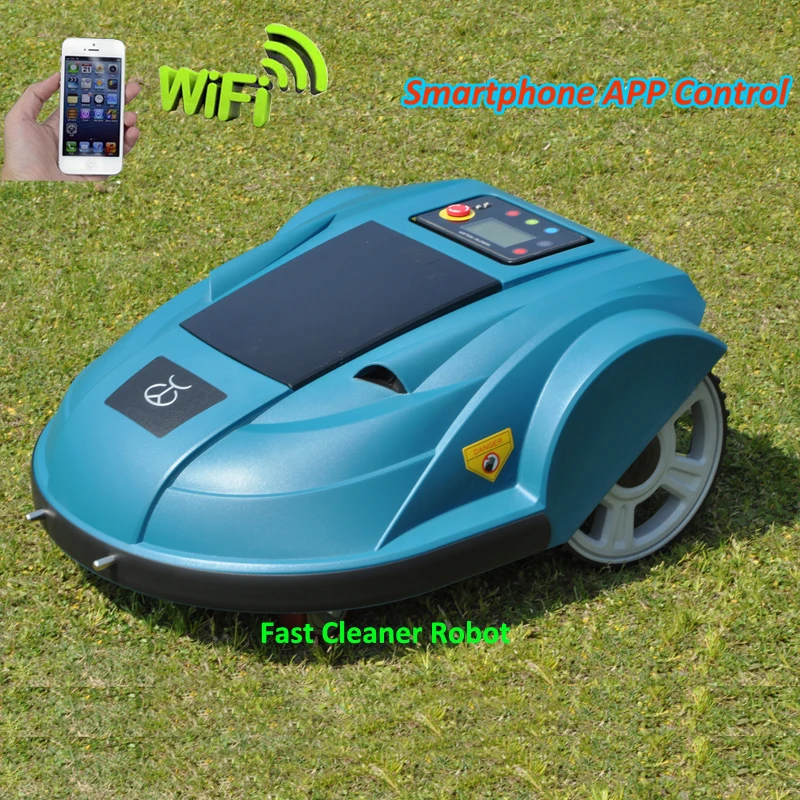 Smartphone App WIFI Wireless Remote Control Lawn Mower Robot with Water