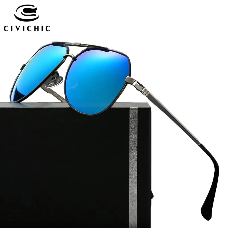 

CIVICHIC Pilot Cool Polarized Sunglasses Men Glasses Fashion Eyewear HD Driving Oculos De Sol Police Gafas Classic Lunettes E192