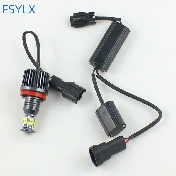 FSYLX 120w H8 светодиодный Ангельские глазки для BMW E92 X5 E70 X6 E71 E90 E91 E92 M3 E89 E82 E87 светодиодный маркер гало кольца фары canbus error free