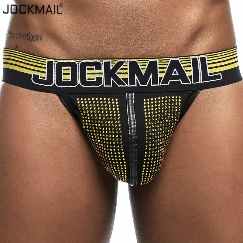 JOCKMAIL сверкающая сценическая одежда промежность g стринги мужское нижнее белье