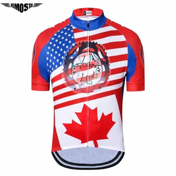 

WEIMOSTAR 2018 Maple Canada Cycling Jersey Men Summer MTB Quick Dry Bicycle Jersey Shirt Ropa Ciclismo Bike shirt Clothing