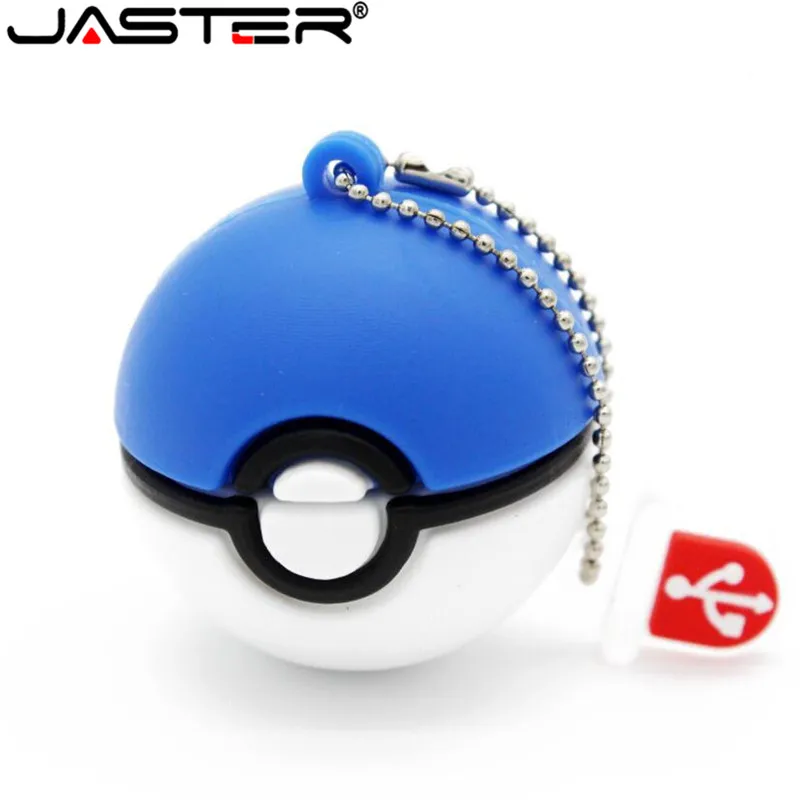 JASTER Pokemon usb флеш-накопитель Pocket Monster Poke Ball Pikachu Флешка 4 ГБ 16 ГБ 32 ГБ 64 ГБ u диск memory stick модная