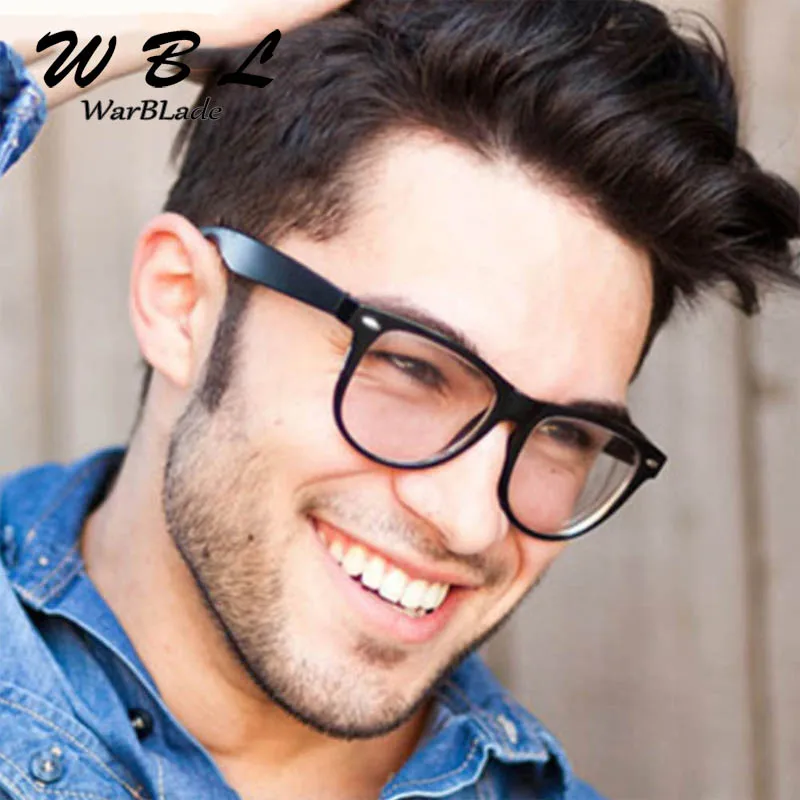 Eyeglasses Frames Square Eyeglasses Crystal Clear Transparent Frame