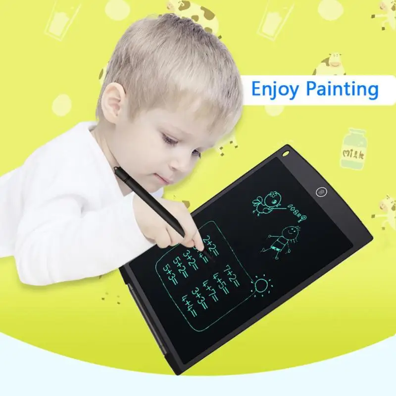 

12" Portable Digital Smart LCD Writing Tablet Graphic Board Electronic Notepads eWriter Kids Drawing Painting Pad School Supply
