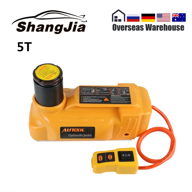 

AUTOOL Electric Car Jack Lift 5T 12V Hydraulic Automotive Floor Auto Tire Change Lifting Repair Tool Universal Emergency