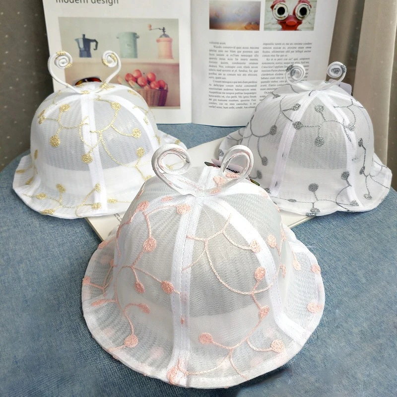 

Baby Girl Summer Hat Children Mesh Panama Cap Kids Sun Beach Caps Lovely Baby Outdoor Bucket Girls Sun Net Hats