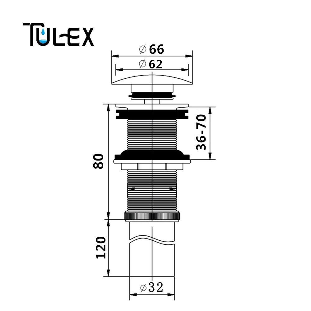 TULEX черный всплывающий Слив для ванной комнаты раковины слива раковины латунный корпус с переливом аксессуары для ванной комнаты