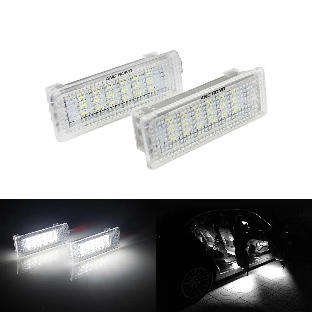 ANGRONG 1 Pair Canbus LED Footwell Door Courtesy Interior Light Glove Box Reading Lamp For BMW E92 E81 E87 F20 E60 3 5 Series |