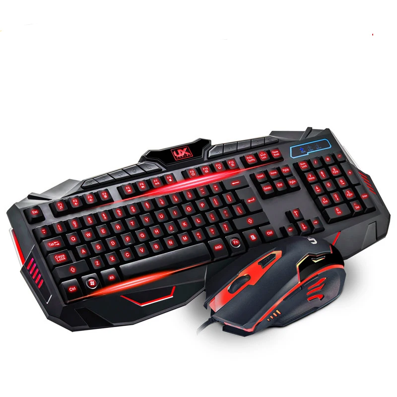 Free shipping NEW Red Light USB Wired LED Illuminated Backlit Pro