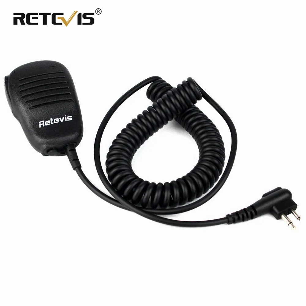 RETEVIS R 312 2Pin PTT MIC Speaker Microphone PU Wire For Motorola GP68 GP88 GP300 For