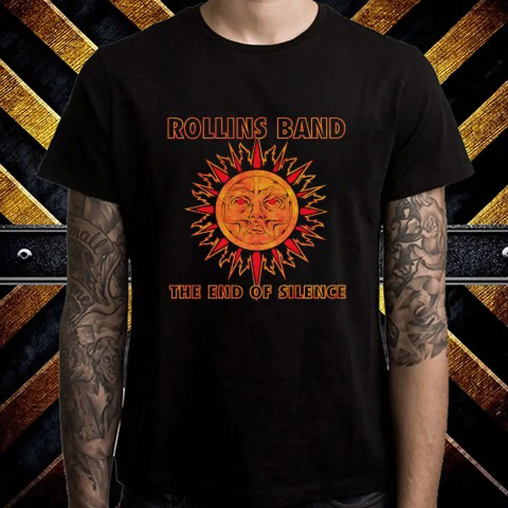 Rollins Band The End Of Silence металлический ремешок Мужская Черная Футболка размер S до 3XL |