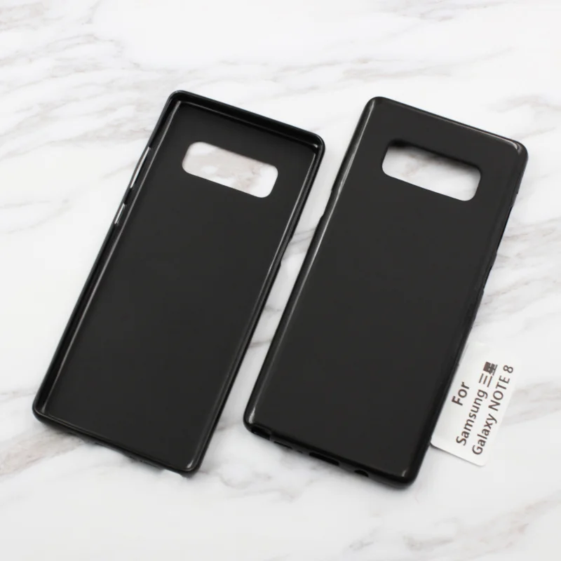 For Samsung Note 8 Case Simple Black Soft TPU Gel Back Phone Cases Cover for Samsung Galaxy Note