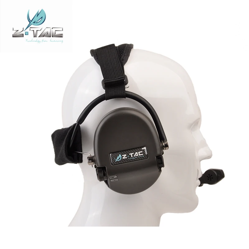 Fones de Ouvido Fone de Ouvido da Aviação Tactical Liberator Neckband Headset Ztac Militar Airsoft Softair Z039 z Tci ii 10 High Quality Esporte e Lazer