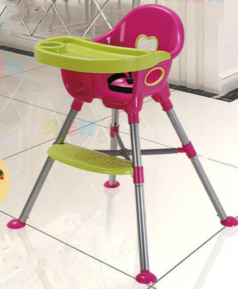 Multifunctional Plastic Light Portable Children Dining Chair Adjust