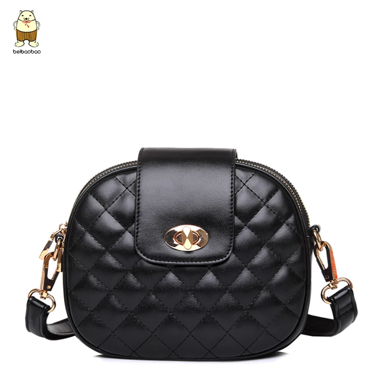 Women bag 2017 Fashion High Quality Diamond Lattice Chain Around Mini Lolita bag Ladies leather Messenger bags Sweet Women Shoul