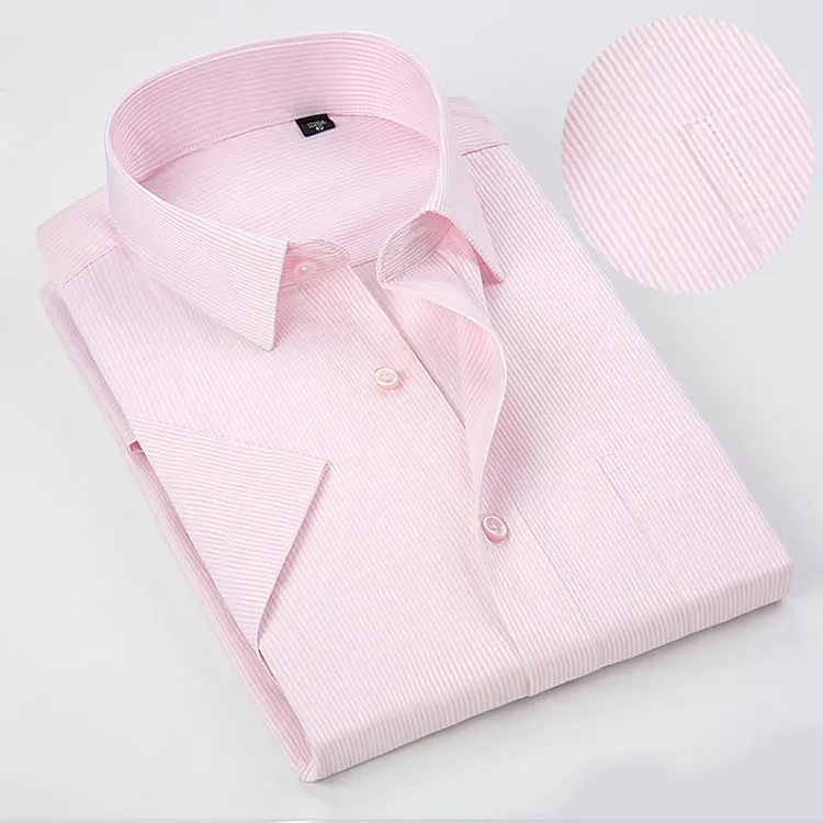 2018 الصيف زائد حجم 5XL 6XL 7XL رمادي الأزرق حك الخفية المشارب عارضة الأعمال اللباس قصيرة الأكمام قميص الرجال الدهون غي 110 كجم 120 كجم