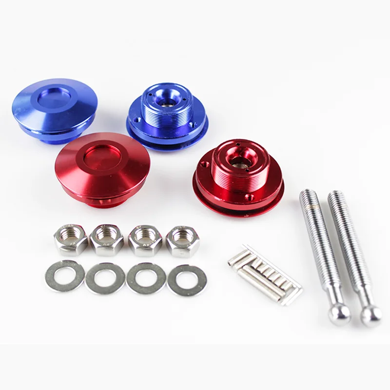 

RASTP Universal JDM Style Push Button Billet Hood Pins Lock Clip Kit Car Quick Latch New For FORD Mustang RS3-ENL008