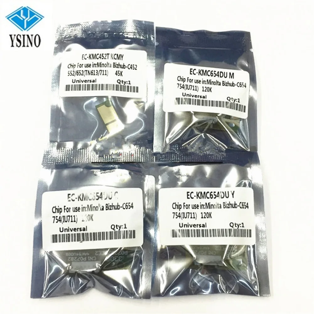 

2Sets X IU-711 KCMY Imaging Drum Unit Chip for Konica Minolta Bizhub C654 C754 C654e C754e 654 754