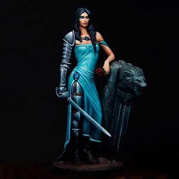 

1/24 Scale 75MM Mythological Game Rebellious Romantic Goddess Unpainted Miniatures Resin Model Kit Figure Free Shipping