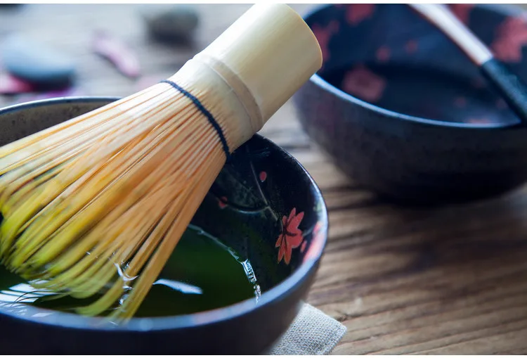 Красивая элегантная традиционная Matcha Giftset натуральная бамбуковая ложечка венчик Совок церемониальная чаша для маття японская маття чайные сервизы