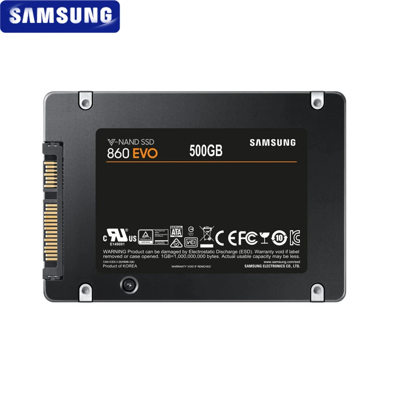 SAMSUNG SSD 860 EVO 500GB Внутренний твердотельный диск HDD жесткий диск SATA3 2,5 дюймов ноутбук Настольный ПК MLC disco duro