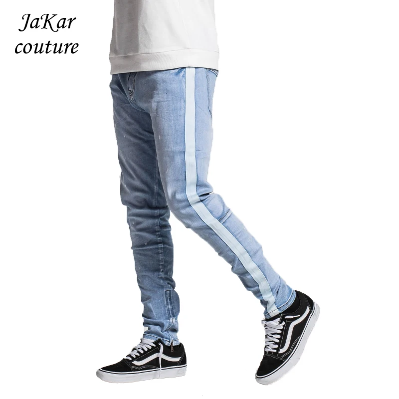 mens skinny striped jeans