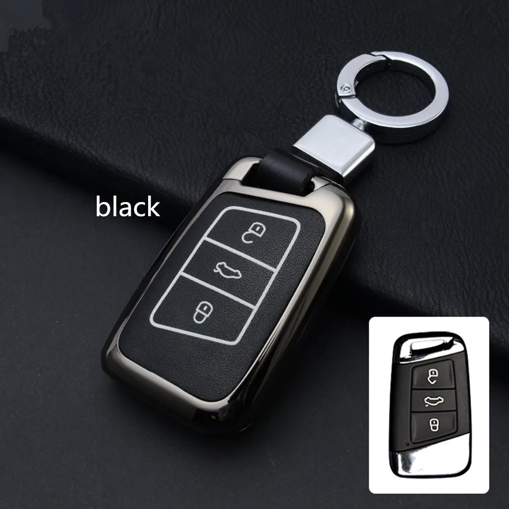 Car Key Bag Key Case Cover ABS material Galvanized Alloy For Volkswagen