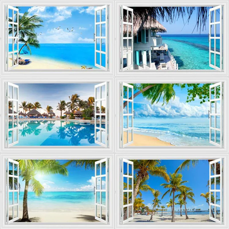 beach tropical arbre bleu
