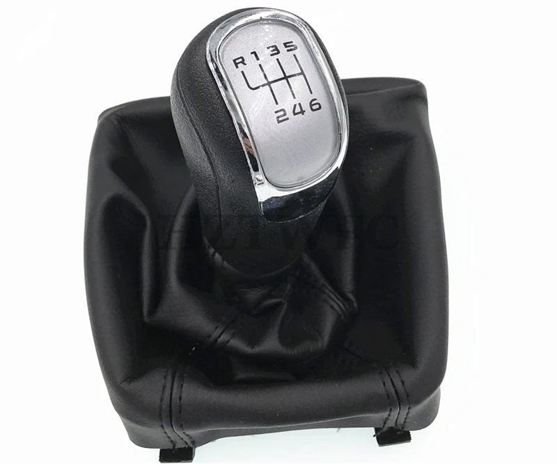 Высокое качество, 6 скоростей, ручки переключения передач для автомобиля с Giator, кожаный ботинок для Skoda Octavia II 09-12 YETI 09-12, ручка переключения передач