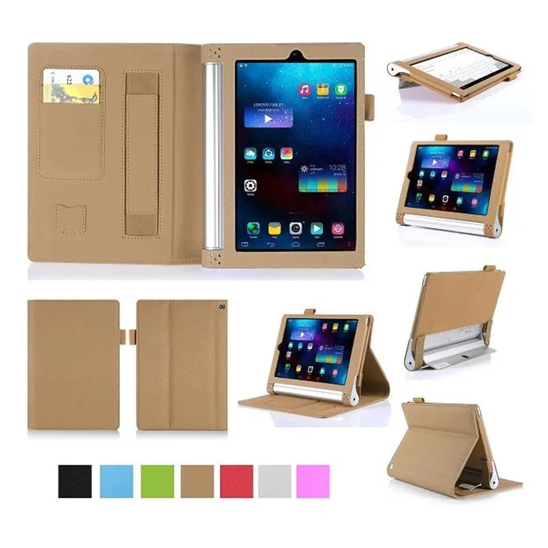 Кожаный чехол YNMIWEI для планшета Yoga Tab2 830F 830L 8 0 дюйма кошелек с ремешком на руку Lenovo